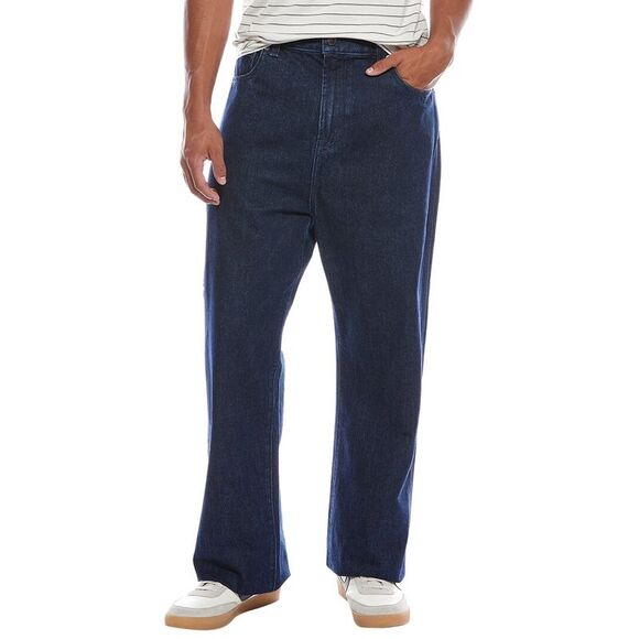 7 For All Mankind MensBlue Utility Wide Leg Jean, Blue